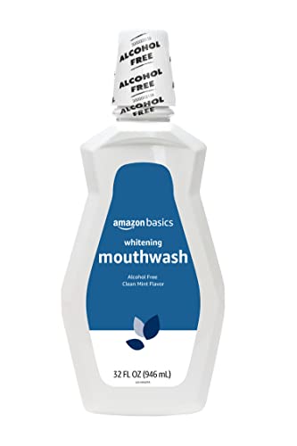 0195515024808 - AMAZON BASICS WHITENING MOUTHWASH, ALCOHOL FREE, CLEAN MINT, 32 FLUID OUNCES, 1 PACK (PREVIOUSLY SOLIMO)