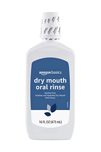 0195515024846 - AMAZON BASICS DRY MOUTH ORAL RINSE, ALCOHOL FREE, MINT, 16 FLUID OUNCES, PACK OF 1
