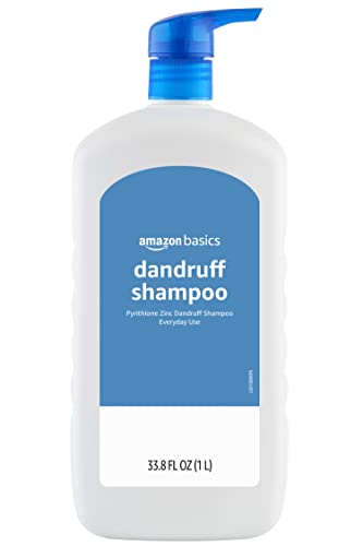 0195515025317 - AMAZON BASICS DANDRUFF SHAMPOO, EVERYDAY USE, NORMAL TO OILY HAIR, 33.8 FLUID OUNCES, 1 PACK (PREVIOUSLY SOLIMO)