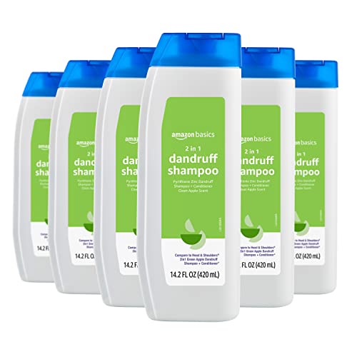 0195515025386 - AMAZON BASICS 2-IN-1 DANDRUFF SHAMPOO AND CONDITIONER, CLEAN APPLE SCENT, 14.2 FLUID OUNCES, 6-PACK (PREVIOUSLY SOLIMO)