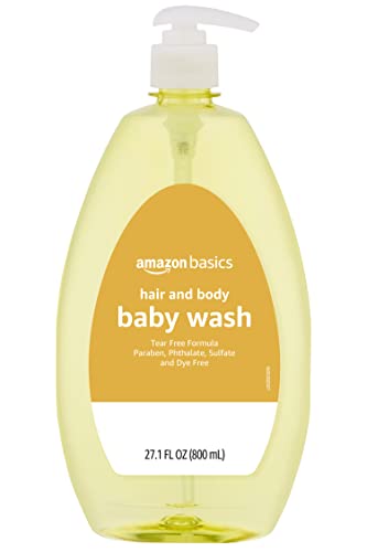 0195515025577 - AMAZON BASICS TEAR-FREE BABY HAIR AND BODY WASH, 27.1 FLUID OUNCE, 1-PACK (PREVIOUSLY SOLIMO)