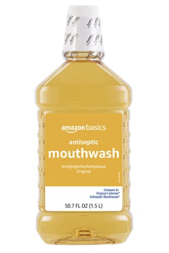 0195515025881 - AMAZON BASICS ANTISEPTIC MOUTHWASH, ORIGINAL FLAVOR, 1.5 LITERS, 50.7 FLUID OUNCES, 1 PACK (PREVIOUSLY SOLIMO)
