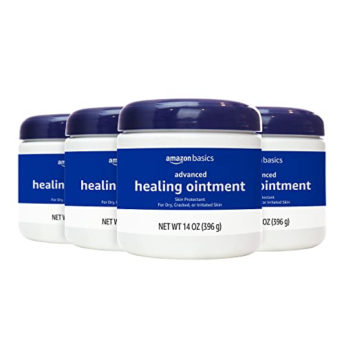 0195515026109 - AMAZON BASICS HEALING OINTMENT AND SKIN PROTECTANT FOR DRY & CRACKED SKIN, FRAGRANCE FREE, 14 OUNCE, 4-PACK (PREVIOUSLY SOLIMO)