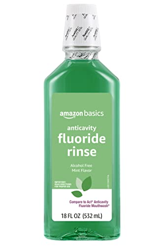 0195515026406 - AMAZON BASICS ANTICAVITY FLUORIDE RINSE, ALCOHOL FREE, MINT, 18 FLUID OUNCES, 1-PACK (PREVIOUSLY SOLIMO)