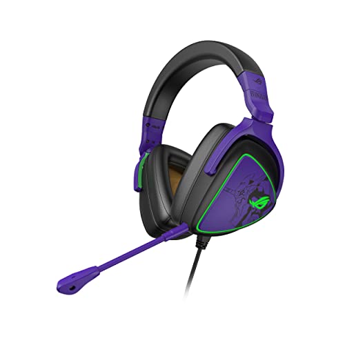 0195553565431 - ASUS ROG DELTA S EVA EDITION GAMING HEADSET (AI NOISE-CANCELING MIC,HI-RES ESS 9281 QUAD DAC,RGB LIGHTING,LIGHTWEIGHT,MQA TECH, USB-C,FOR PC, MAC,PS4,PS5,SWITCH AND MOBILE DEVICES) EVANGELION