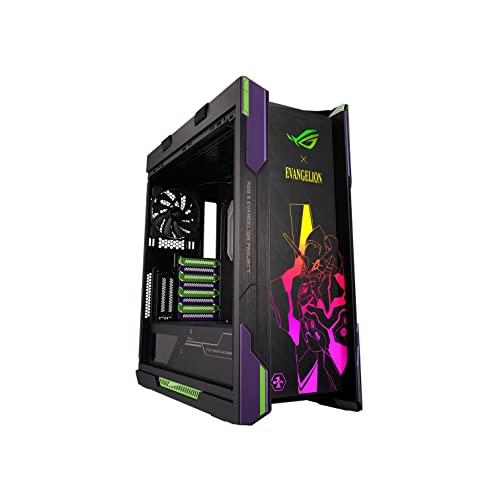 0195553710527 - ASUS ROG STRIX HELIOS EVA EDITION RGB ATX/EATX MID-TOWER GAMING CASE WITH TEMPERED GLASS, ALUMINUM FRAME, GPU BRACES, 420MM RADIATOR SUPPORT, AND AURA SYNC