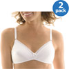 0019585232294 - HANES - 2-PACK LIGHTLY LINED WIRE-FREE BRAS, H449