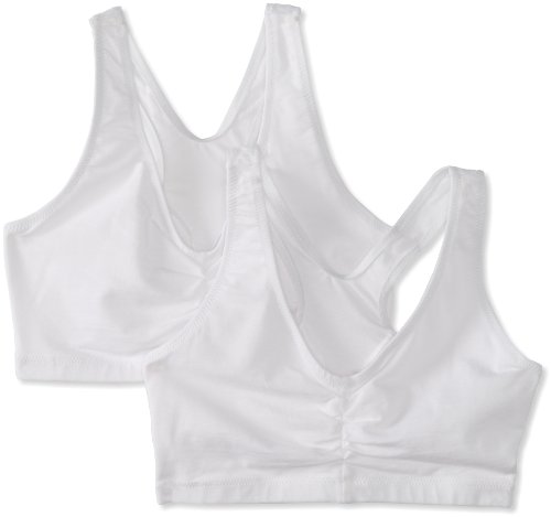 0019585519654 - HANES H570 WOMENS STRETCH COTTON SPORT TOP SIZE 2 XL, WHITE, 2 PACK