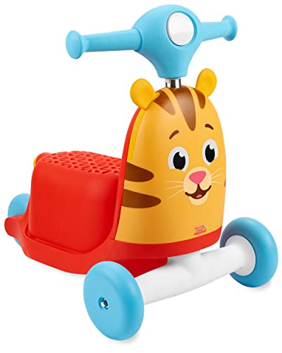 0195861579182 - SKIP HOP 3-IN-1 BABY ACTIVITY PUSH WALKER TO TODDLER SCOOTER, DANIEL TIGER