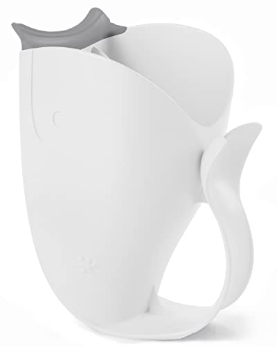 0195861772248 - SKIP HOP BABY BATH RINSE CUP, MOBY TEAR-FREE WATERFALL RINSER, WHITE