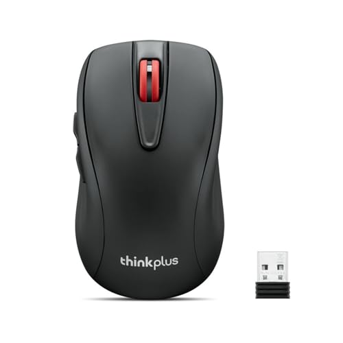 0195892093138 - LENOVO THINKPLUS USB-C RECHARGEABLE SILENT MOUSE (WL500) - SILENT BUTTONS, USB-C RECHARGEABLE, AMBIDEXTROUS GRIP, ADJUSTABLE DPI - PLUG-AND-PLAY 2.4G RECEIVER COMPUTER MOUSE (BLACK)