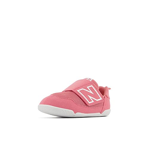 0195907446027 - NEW BALANCE BABY GIRLS NEW-B V1 HOOK AND LOOP SNEAKER, NATURAL PINK/WHITE, 3 WIDE INFANT