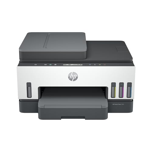 0195908302407 - HP SMART TANK 7301 WIRELESS ALL-IN-ONE CARTRIDGE-FREE INK TANK PRINTER, UP TO 2 YEARS OF INK INCLUDED, MOBILE PRINT, SCAN, COPY, AUTOMATIC DOCUMENT FEEDER (28B70A)