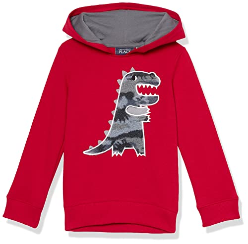0195935190527 - THE CHILDRENS PLACE BABY TODDLER BOYS LONG SLEEVE HOODIE, CLASSIC RED CAMO DINO, 18-24 MONTS