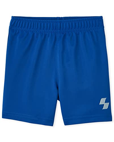 0195935285193 - THE CHILDRENS PLACE BABY AND TODDLER BOYS BASKETBALL SHORTS, QUENCH BLUE, 6-9 MONTHS