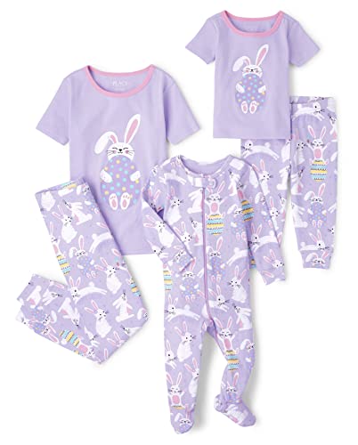 0195935291323 - THE CHILDRENS PLACE 2 PC FAMILY MATCHING PAJAMAS SETS, SNUG FIT 100% COTTON, BIG KID, TODDLER, BABY, EASTER BUNNY, 8