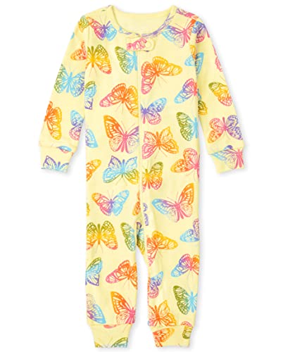 0195935296335 - THE CHILDRENS PLACE BABY AND TODDLER GIRL SNUG FIT COTTON ZIP-FRONT ONE PIECE PAJAMA