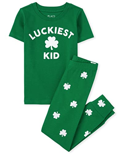 0195935306973 - THE CHILDRENS PLACE 2 PC FAMILY MATCHING PAJAMAS SETS, SNUG FIT 100% COTTON, BIG KID, TODDLER, BABY, ST. PATRICKS DAY, 18-24 MONTHS