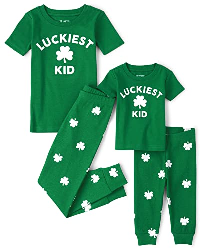 0195935313650 - THE CHILDRENS PLACE 2 PC FAMILY MATCHING PAJAMAS SETS, SNUG FIT 100% COTTON, BIG KID, TODDLER, BABY, ST. PATRICKS DAY, 8