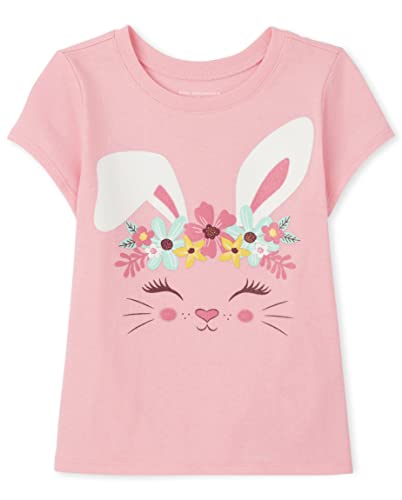 0195935354509 - THE CHILDRENS PLACE BABY AND TODDLER GIRLS GRAPHIC T-SHIRT, BUNNY, 18-24 MONTHS