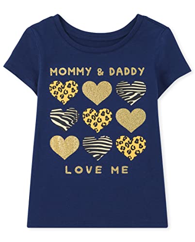 0195935355308 - THE CHILDRENS PLACE BABY AND TODDLER GIRLS GRAPHIC T-SHIRT, FAMILY, 4T