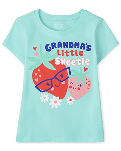 0195935357173 - THE CHILDRENS PLACE BABY AND TODDLER GIRLS GRAPHIC T-SHIRT, STRAWBERRY, 2T