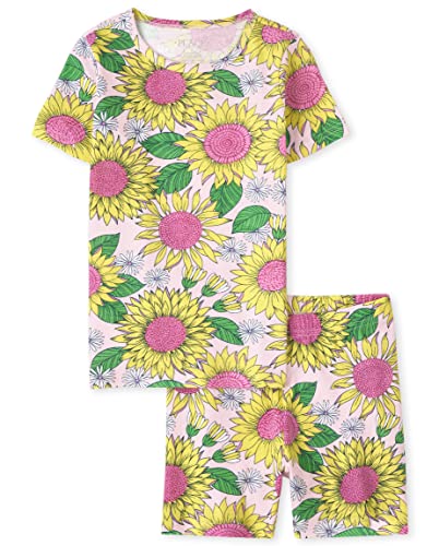 0195935507837 - THE CHILDRENS PLACE UNISEX BABY THE CHILDRENS PLACE FAMILY MATCHING SETS, SNUG FIT 100% COTTON, BIG KID, TODDLER, PAJAMA SET, SUNFLOWER, 6X-LARGE-7X-LARGE US