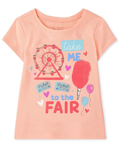 0195935601610 - THE CHILDRENS PLACE BABY GIRLS THE CHILDRENS PLACE AND TODDLER SHORT SLEEVE GRAPHIC T-SHIRT T SHIRT, TAKE ME TO THE FAIR, 18-24 MONTHS US