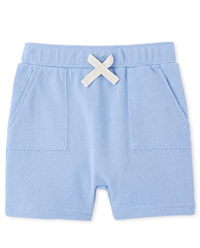 0195935668729 - THE CHILDRENS PLACE BABY AND TODDLER BOYS FRENCH TERRY FASHION SHORTS, SKY, 3T