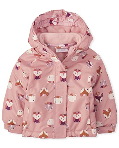 0195935747530 - THE CHILDRENS PLACE BABY GIRLS HEAVY 3 IN 1 WINTER JACKET, WIND-RESISTANT WATER-RESISTANT SHELL, FLEECE INNER, BIG KID, TODDLER, BA DOWN ALTERNATIVE COAT, PINK CRITTERS, 5T US