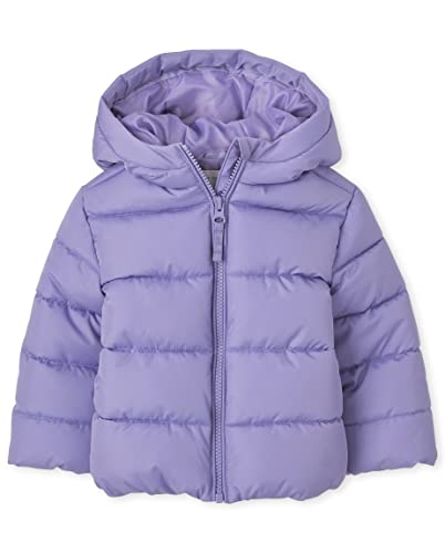 0195935748070 - THE CHILDRENS PLACE GIRLS TODDLER & BABY MEDIUM WEIGHT PUFFER JACKET, WIND, WATER-RESISTANT, BIG KID, TODDLER, BABY, LAVENDER, 4T