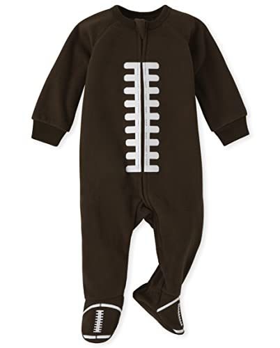 0195935773324 - THE CHILDRENS PLACE BABY & TODDLER-ZIP SLEEPER 2 PC FAMILY MATCHING PAJAMAS SETS, SNUG FIT 100% COTTON, BIG KID, TODDLER, BABY, FOOTBALL FAM, 2T