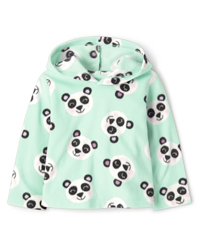 0195935944700 - THE CHILDRENS PLACE BABY GIRLS AND TODDLER MICROFLEECE HOODIE, SNOWFLAKE DYE, 3T