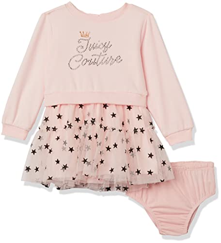 0195958070837 - JUICY COUTURE BABY GIRLS DRESS, PINK, 12M