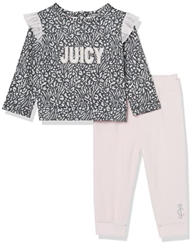 0195958149960 - JUICY COUTURE BABY GIRLS 2 PIECES JOG SET, BARELY PINK, 18M