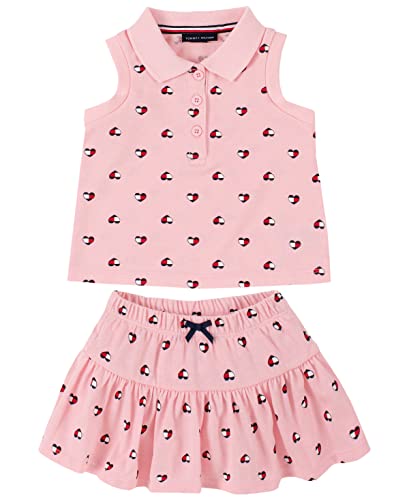 0195958481152 - TOMMY HILFIGER BABY GIRLS 2 PIECES SKORT AND TODDLER LAYETTE SET, ROSE SHADOW, 6-9 MONTHS US