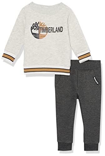 0195958966604 - TIMBERLAND BABY BOYS 2 PIECES PANT BABY AND TODDLER LAYETTE SET, HEATHER, 18M US