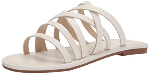 0195977110569 - BC FOOTWEAR WOMENS ALL THIS TIME SLIDE SANDAL, WHITE, 11