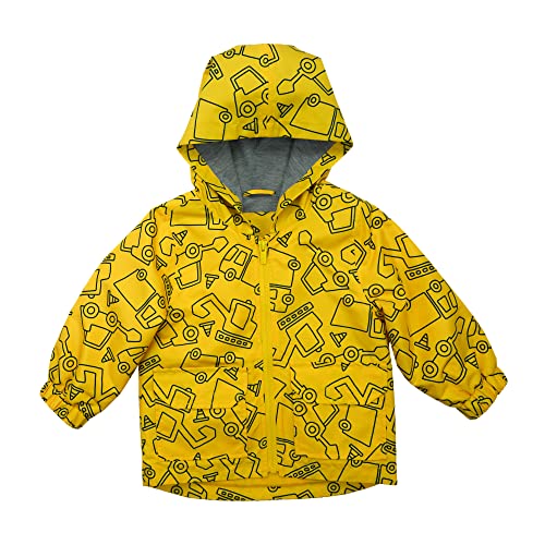 0196139044173 - CARTERS BABY BOYS HIS FAVORITE RAINSLICKER RAIN JACKET, NAVY AND YELLOW, 12 MONTHS US
