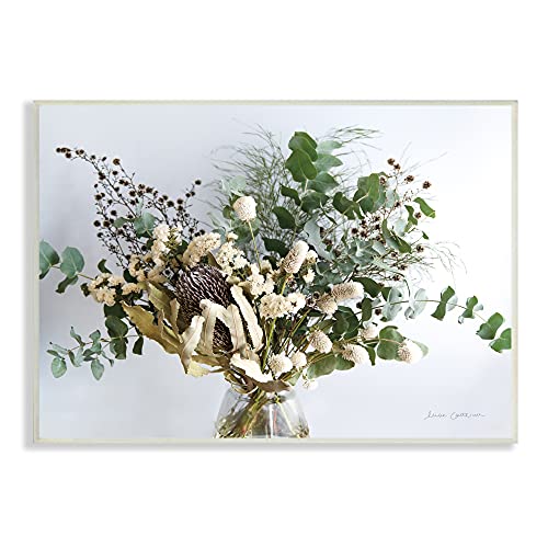 0196216035292 - STUPELL INDUSTRIES WILD FOLIAGE BOUQUET FOREST PLANT ARRANGEMENT, DESIGNED BY ELISE CATTERALL WALL PLAQUE, 13 X 19, GREEN