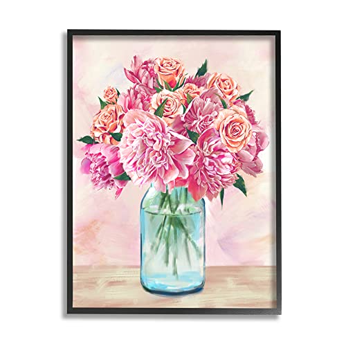 0196216584905 - STUPELL INDUSTRIES PINK ROSES CARNATIONS BOUQUET FLORAL, DESIGN BY ZIWEI LI