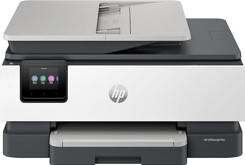 0196337163942 - HP OFFICEJET PRO 8135E ALL-IN-ONE PRINTER, COLOR, PRINTER FOR HOME, PRINT, COPY, SCAN, FAX, INSTANT INK ELIGIBLE; AUTOMATIC DOCUMENT FEEDER; TOUCHSCREEN; QUIET MODE; PRINT OVER VPN