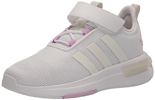 0196465762383 - ADIDAS BABY RACER TR23 SNEAKER, WHITE/OFF WHITE/BLISS LILAC, 5 US UNISEX INFANT