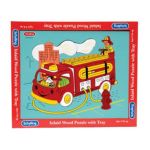 0019649212156 - WOODEN FIRE TRUCK PUZZLE