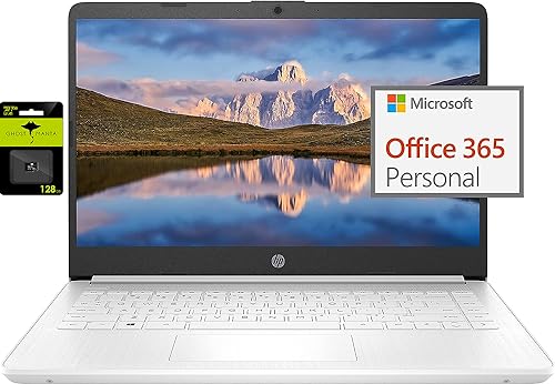 0196548439614 - HP NEWEST 14 ULTRAL LIGHT LAPTOP FOR STUDENTS AND BUSINESS, INTEL QUAD-CORE N4120, 8GB RAM, 192GB STORAGE(64GB EMMC+128GB MICRO SD), 1 YEAR OFFICE 365, WEBCAM, HDMI, WIFI, USB-A&C, WIN 11 S