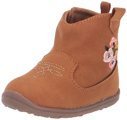 0196562263363 - CARTERS EVERY STEP BABY SUNNIE-GP WESTERN BOOT, TAN, 3 US UNISEX INFANT