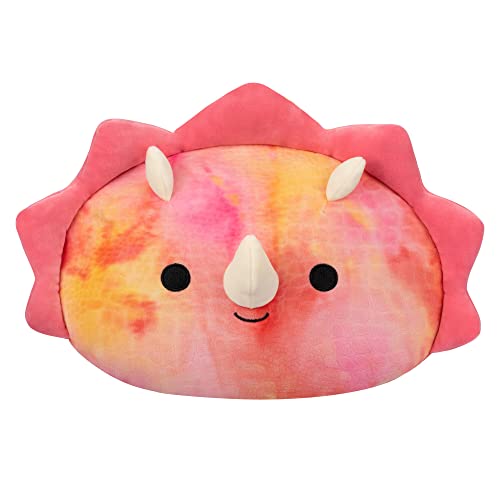 0196566157149 - SQUISHMALLOWS STACKABLES 12-INCH TRINITY PINK TRICERATOPS - MEDIUM-SIZED ULTRASOFT OFFICIAL KELLY TOY PLUSH
