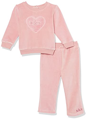 0196601091988 - JUICY COUTURE BABY GIRLS 2 PIECES PANT BABY AND TODDLER LAYETTE SET, COUNTRY ROSE, 3 6M US