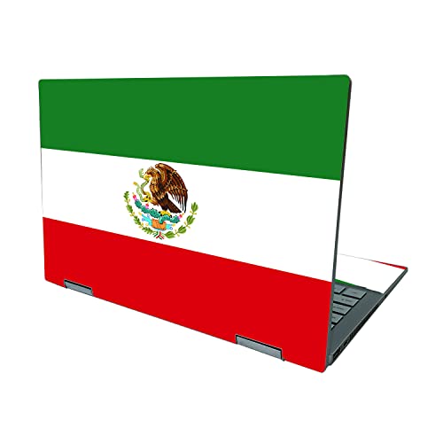 0196617337018 - MIGHTYSKINS SKIN COMPATIBLE WITH HP PAVILION X360 14 - MEXICAN FLAG | PROTECTIVE, DURABLE, AND UNIQUE VINYL DECAL WRAP COVER | EASY TO APPLY, REMOVE, AND CHANGE STYLES | MADE IN THE USA