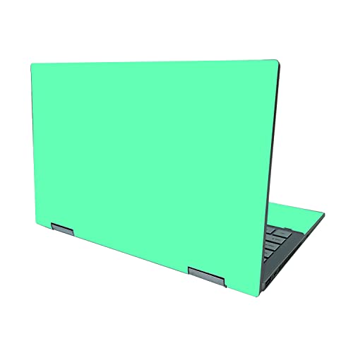 0196617337902 - MIGHTYSKINS SKIN COMPATIBLE WITH HP PAVILION X360 14 - SOLID TURQUOISE | PROTECTIVE, DURABLE, AND UNIQUE VINYL DECAL COVER | EASY TO APPLY, REMOVE AND CHANGE STYLE | MADE IN THE USA